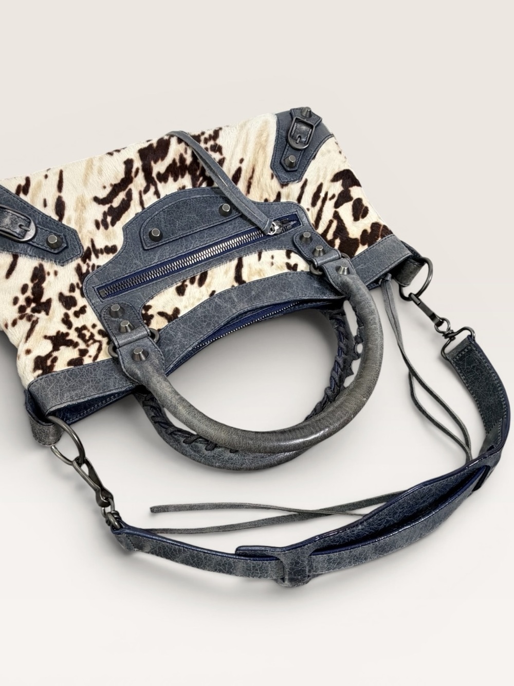 Balenciaga Pony Hair First Bag Moto Y2K City Style - Picture 8 of 8